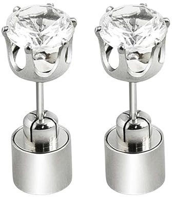 Led örhängen,Lek örhängen för barn Blinkande Blinkande örhängen | Glödande upp Diamond Crown Örhängehänge Stud Rostfritt Flerfärgat För Party Festival Örhängen För Dammode