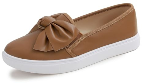Feversole Women's Fashion Detailed Deco Lace-Up Sneaker,Mode féminine déco détaillée Lacets Sneaker…