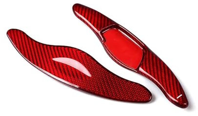 STRIVING BIRD Für Camry C&orolla 2012-2018 Carbon Faser Auto Lenkrad Shift Paddle Verlängerung Pad Abdeckung 2PCS Lenkräder & Lenkradnaben(Red)