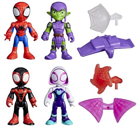 Hasbro Marvel, Spidey e i Suoi Fantastici Amici, Set Avventure a Colpi di Ragnatela, Action Figure a Tema Spider-Man