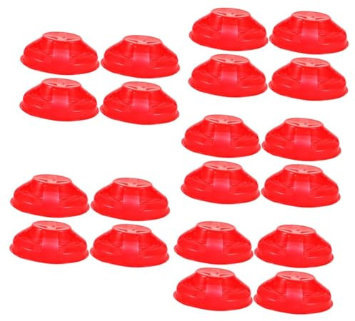 Uonlytech 5sets Detector Cover Alert Firex Alarms for Home Heat Detector Alarms Cover Smog Caps Carbon for Home Plastic Red 4pcs*5