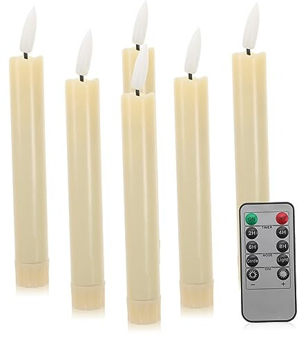 jojofuny Bougies LED Bougies sans Flamme pour Décoration Veilleuse Lumineuse avec Piles