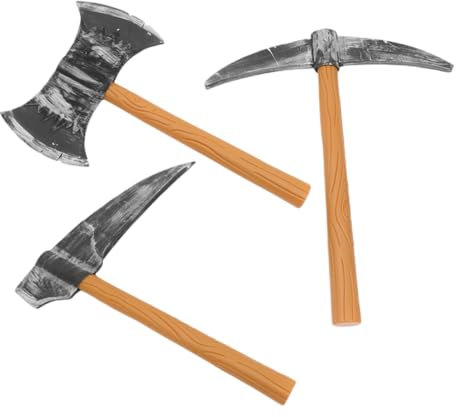 ifundom 3stücke Teiliges GNOME Requisiten Spitzhacke Sickle Und Für Halloween Und Bühnenaufführungen Für Kostüme Und Party-Dekorationen Leicht Und Tragbar