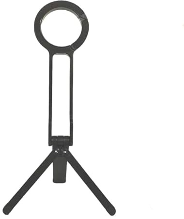 Trípode magnético para teléfono MA38, minitrípode portátil con rotación de 360 ​​Grados y imán Fuerte de Doble Cara, Soporte de Bolsillo Ajustable a 180°,Selfies de aleación de Aluminio (Negro)