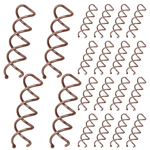 Hautllaif 20 Stück Spiral Haarnadeln – Spiral Haarklammern für Dutt & Hochsteckfrisuren – DIY Haar Styling Tool, Unsichtbare Dreh Haarnadeln für Frauen, Braun