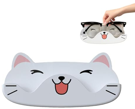 Wand-Sonnenbrillenhalter, stanzfreie Brillenaufbewahrung, Cartoon-Katze, Wand-Brillenhalter – für Zuhause, Badezimmer, Kleiderschrank, Nachttisch, Dekoration, Damen und Herren