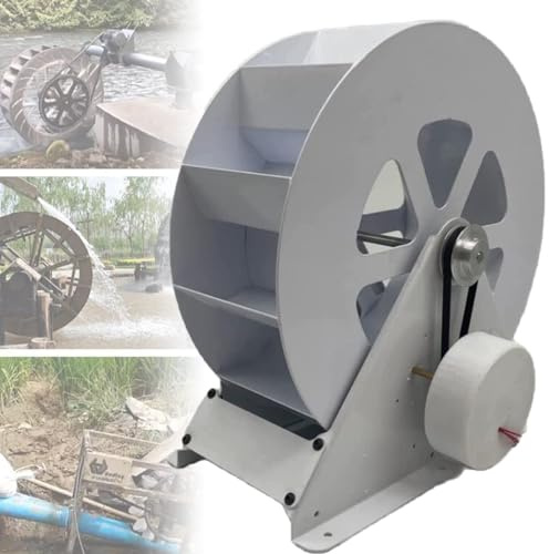 Generador hidráulico portátil de 100 W, turbina de agua silenciosa de alta eficiencia para arroyos, construcción de acero duradero, 4,1 kg, compacto 315 x 290 x 315 mm