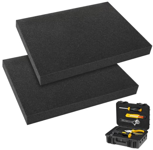 Wapasezyar Förskuren skumkudde för kudde och sittdynor, förskuren skum som insats för självskärning (400 x 300 x 40 mm, 2 st)