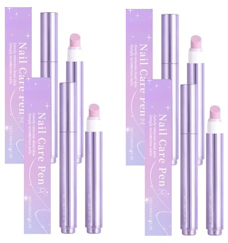 Crayon à huile de soin des ongles avec formule nourrissante - Feuchtigkeitsspendende soutien pour les ongles secs, craquelés et sensibles (4pcs)