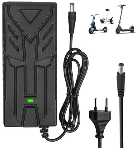 HPGAAVD Caricabatterie per scooter, caricabatterie da 42 V 2 A per scooter elettrico, cavo di ricarica per hoverboard, caricabatterie universale da 36 V, batteria al litio per bicicletta elettrica