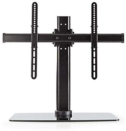 Nedis - Vollbeweglicher TV-Ständer - Max. 45 kg Bildschirm Gewicht - Universell - Einstellbare voreingestellte Höhen - Fernseher Halterung - Drehbar - Kippbar - 32-65 - Glas/Stahl - Schwarz