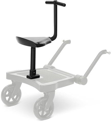 ABC Design Sitz Kiddie Ride On 2 - kompatibel mit Trittbrett Kiddie Ride On 2 - Zubehör für Kinderwagen - Farbe: black