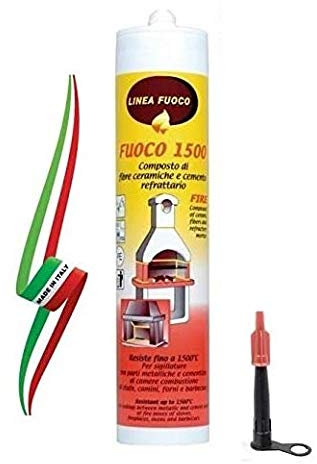 MASTICE REFRATTARIO CERAMICO AD ALTA TEMPERATURA (1500°C) SIGILL ITALY 580gr