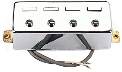 Alnicov 4 strängar basgitarr Humbucker pickups, silver