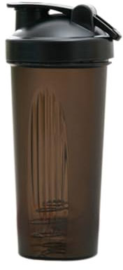 iFutniew Shaker Cup Sports - Vaso agitador portátil de plástico de 600 ml, fácil de instalar, color negro