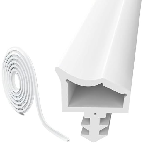 Joint De Porte, 15 M Joint Etancheite Porte, Joint Porte Fenetre Isolation Froid Et Phonique, Joint Fenetre, Joint Fenetre Pvc, Bruit Et La PoussièRe Joint De Porte, Blanc