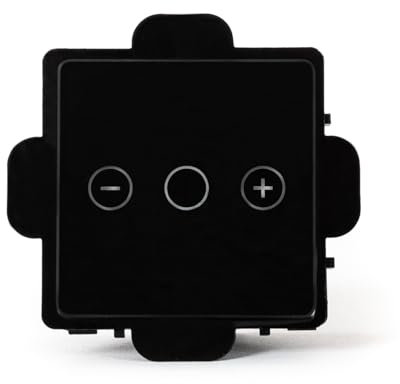 LEDKIA Interruptor Táctil Triple Regulador Modern Negro