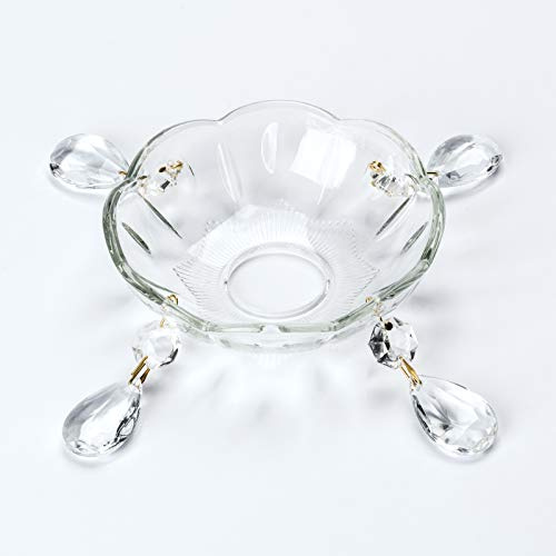 ORION LIGHTSTYLE Lichtschale Tasse Bobeche Ø 100mm Loch 29mm Kronleuchter Maria Theresia Ersatztasse Glas durchsichtig klar