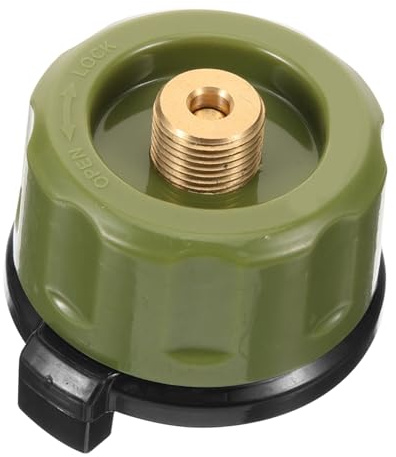 Gatuida Propane Gas Tank Adapter Converter for Camping Stove Outdoor Adjustable Gas Tank Connector Brass Core for Caravan Bbq Cooker Use