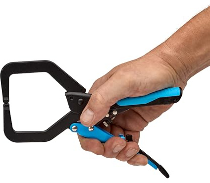 OX Tools 7 inch Locking Vise Grip Clamp - Heavy Duty Welding Clamp with Auto Adjust Design & Comfortable Grips Perfect C Clamp for Woodworking, Welding, and Metalworking - OX-P204202