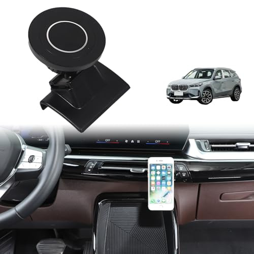 METYOUCAR Support de téléphone de voiture pour @B@mW X1 2023-2025 - Support de téléphone fixe rotatif à 360° pour iPhone et smartphones Android (noir)