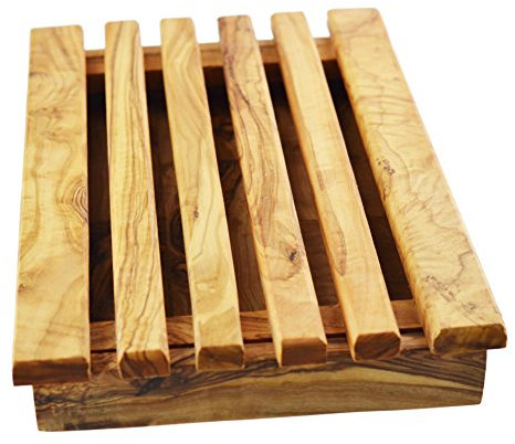 Olivenholz Brotschneidebrett, Getreide/Natur