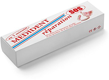 MEDIDENT-SOS-REPARATUR Reparieren Sie Ihre gebrochene Zahnprothese selbst-notwendig für 3 Anwendungen