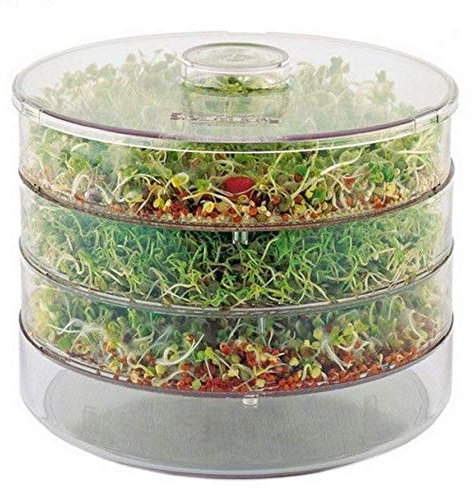 Decocraft THREE LEVELS SEED SPROUTER GERMINATOR FOR BEANS & SEEDS/Healthy, Organic Sprouts