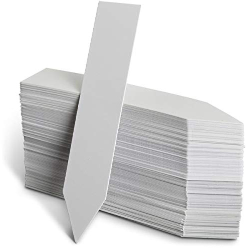 igadgitz home U6977 Étiquettes Plantes Etiquette Jardin Marqueur Plante - Blanc - Flèche - 120 Pièces