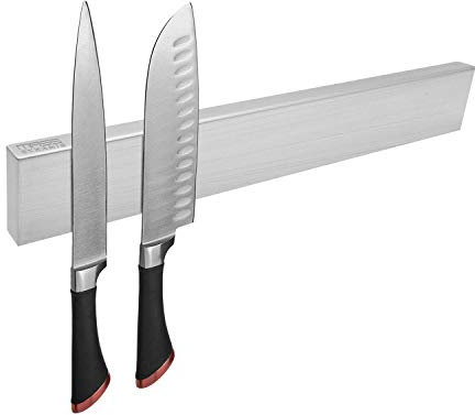 MASS DYNAMIC Magnetic Knife Rack for Wall – 40CM Stainless Steel Knife Holder with Strong Magnets, Wall Mounted Kitchen Tool & Utensil Organiser, Sleek & Durable Storage Solution