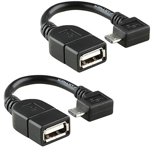 PRO OTG Cable Works for Alcatel Cinch Right Angle Cable Connects You to Any Compatible USB Device with MicroUSB Cable!