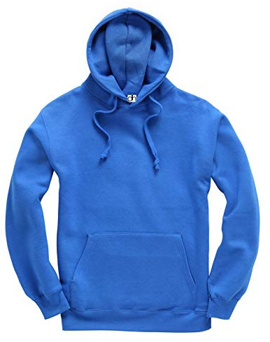 D&H CLOTHING UK premium vuxen unisex premium XS–6XL pullover tung blandad fleece jumper arbetskläder tröja huvtröjor topp enkel BNW unisex, Kunglig, XS