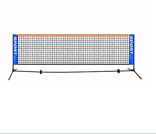GYKLY Tragbares 3-6m Tennisnetz Standard Tennisnetz Wettkampf Trainingsnetz Rahmenloses Tennisschläger Sportnetz Badminton-4.1Meter