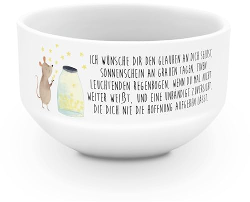 Mr. & Mrs. Panda frühstücksbowl Maus Sterne - Geschenk, Schüssel, Müslischale, Tiermotive, Schwangerschaft, Träume, Suppenschüssel, schale, Geburt, Obstschale, Geburtstag, Hoffnung
