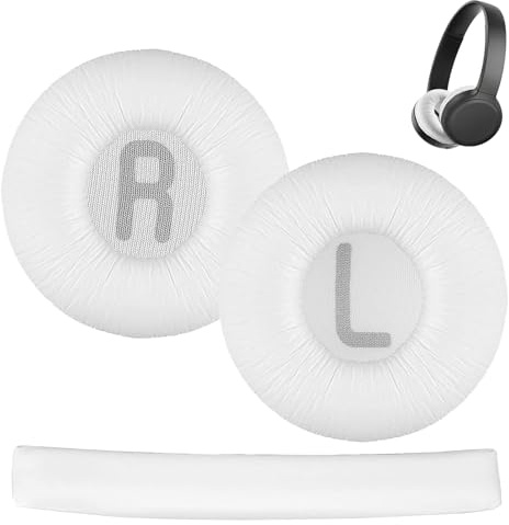 1 Paar Ersatz-Ohrpolster und 1 Kopfbügel für JBL Tune600 T500BT T450 T450BT JR300BT Kopfhörer(Passt Nicht zu Tune600btnc) mit Memoryschaum, Ergonomisches Design, Einfache Installation