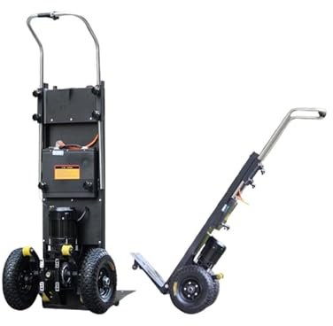 zhyunvd Treppensteiger Sackkarre Elektrisch Handwagen,Arbeitssparender Handwagen,Handkarren-Treppensteiger,Wagen Mit1200w Bürstenlosem Tragfähigkeit (300 Kg),Für Familienumzüge A,24A