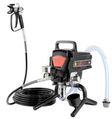 ZKLGS Pistolet à Peinture, Pulvérisateur de Peinture sans air 750 W 950 W 3000 psi Haute efficacité, pulvérisateur électrique sans air portatif for intérieur(950W with Cart)