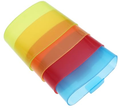 AUTSUPPL Porte-sachets de Thé Suspendu Crochet de Tasse, Support Organisateur Multifonction 4 Couleurs Mixtes en Plastique, pour Bureau et Maison, Lot de 4 Pièces