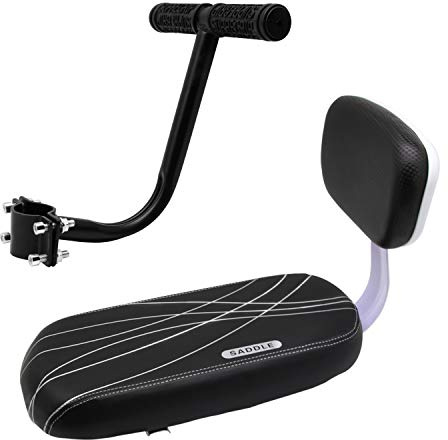 Together-life Kids Bike Seat, Bicycle Rear Seat for Kids Bicycle Seat with Backrest Cushion Armrest Handrail Set Kid Child Safety Carrier Bicycle Baby Seat