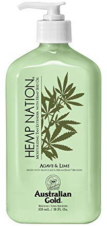 Australian Gold Compatible - Hemp Nation Agave & Lime Tan Extender Body Lotion 535 ml