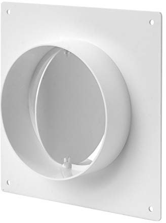 VONLIS Flangia da parete, connettore per tubi, tubo di ventilazione con valvola di ritorno