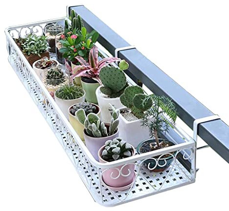 Jardinería Estante Para Macetas De Balcón Colgador De Plantas De Barandilla Colgante Soporte De Maceta De Alféizar De Ventana De Barandilla Estante De Flores Que Ahorra Espacio Esquinas Huertos urbano