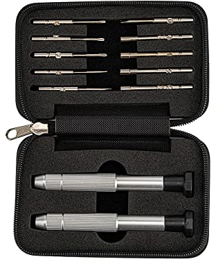AISITESY Kit cacciaviti strumento di riparazione per occhiali, occhiali, orologio, cellulare, orologio (12 pezzi)