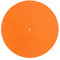 Tapis de feutrine en feutre pour tourne-disque - Pour tourne-disque - Qualité sonore - 30,5 cm - Orange - Diamètre : 295 mm