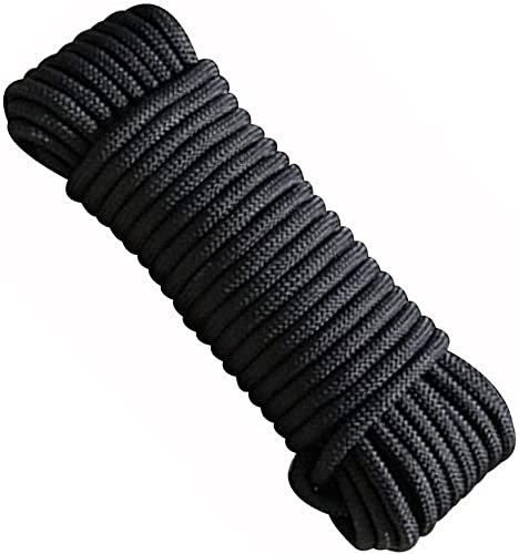 Hanfseil, Seil für Handwerk, Schnurdurchmesser 2 mm, 50–100 m, kerngesponnene Fallschirmschnur, Lanyard, Zeltseil for Wandern, Camping, Wäscheleine, DIY-Armband, Juteseil (Farbe: Blau, Länge (m): 100