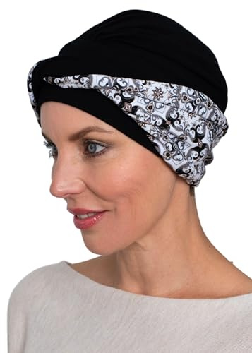 Deresina Copricapo Aura Turbante (Paisley Nero)