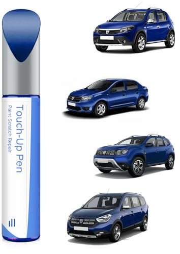 PARTS4EV RQH - Vernice per ritocco blu Iron per Dacia Corrispondenza esatta – Riparazione di graffi e scheggiature
