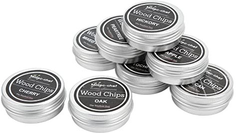 8-delars whiskyträ rökchipp, cocktail-röknings set, rökchips för rökta drycker, rökt träflisor