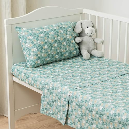 TRAMAS+ Parure de lit 60 x 120 cm, 100 % coton, parure de lit pour bébé, draps pour lit bébé, draps, décorations et taie d'oreiller - Martinuca