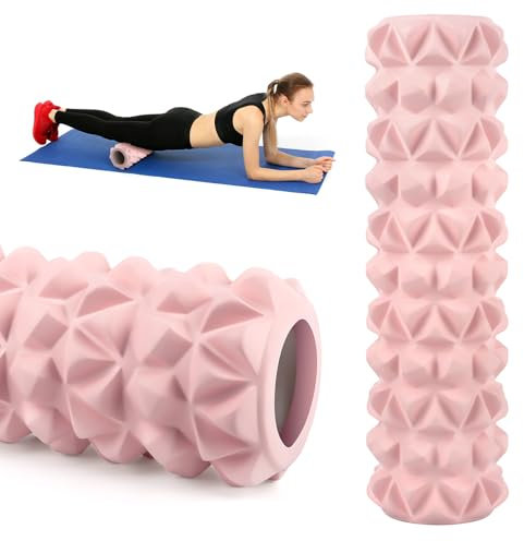 Foam Roller, Rullo Massaggio Muscolare,Rullo Fitness in EVA Dura，Automassaggio Muscolare ，per Massaggi Yoga, Pilates, Palestra